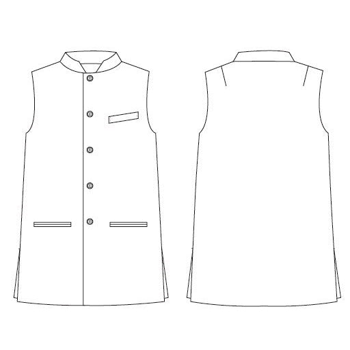 42" Classic Cut Waistcoat in Khaki Silk Matka