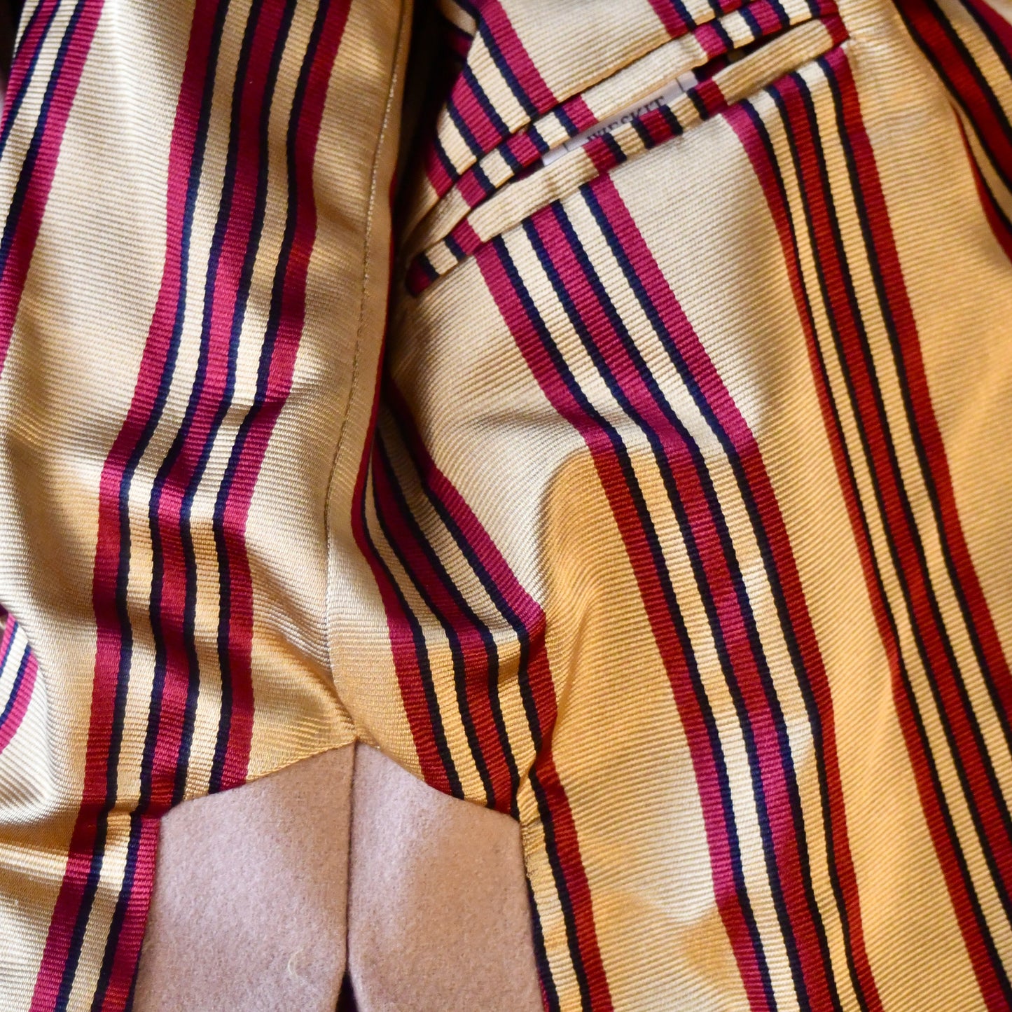 38" Tailored Cut Waistcoat in Camel Merino Melton