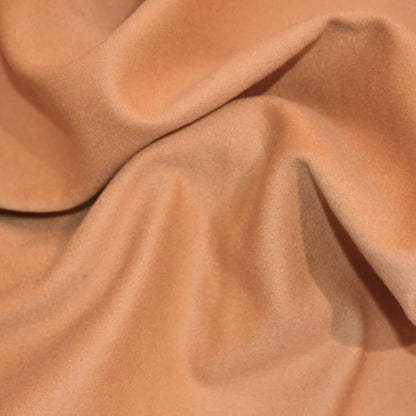 Tailored Cut Waistcoat in Camel Merino Melton