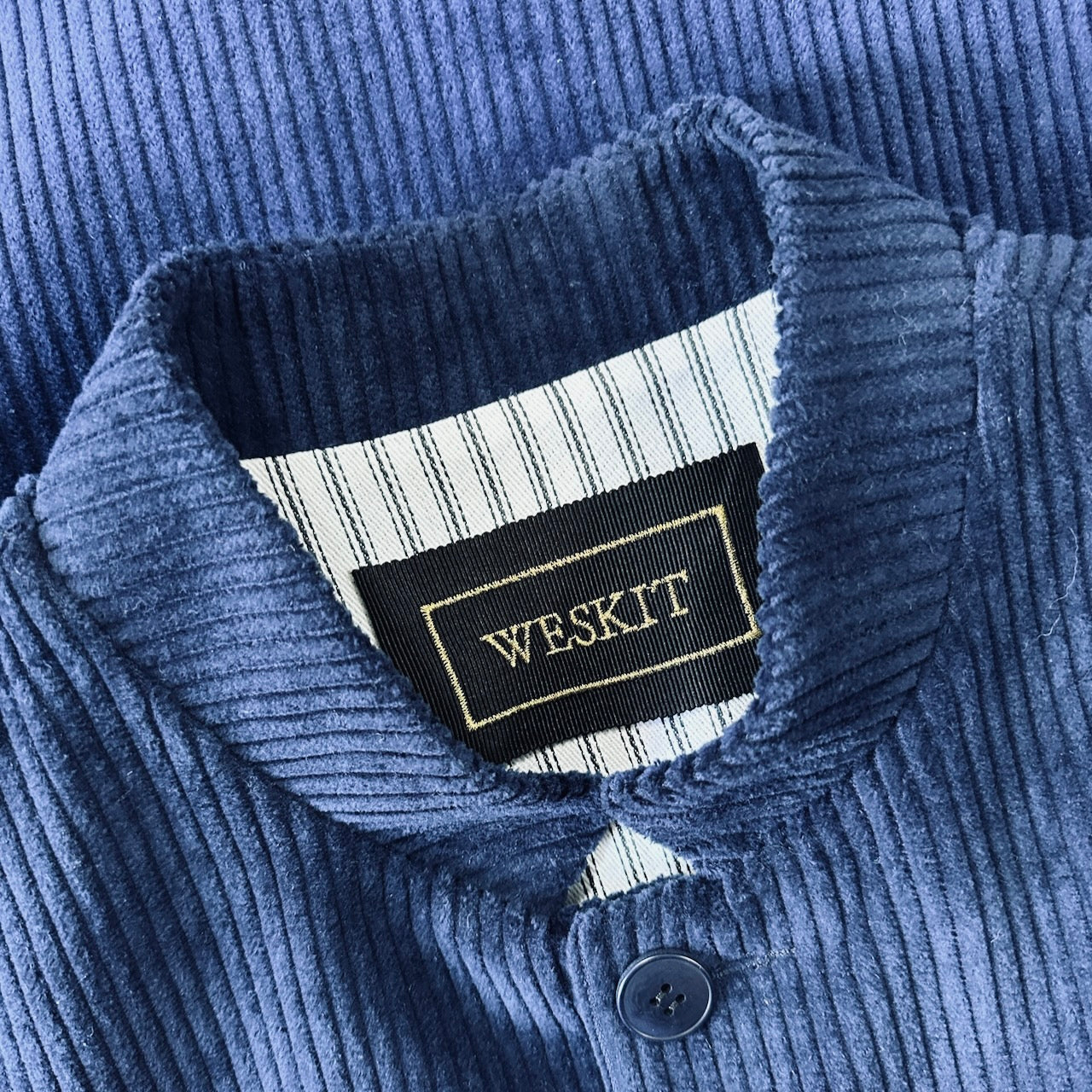 Tailored Cut Waistcoat in Navy Corduroy
