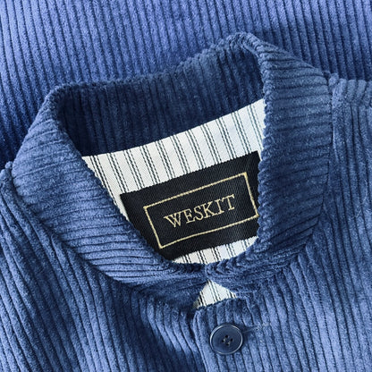 Tailored Cut Waistcoat in Navy Corduroy