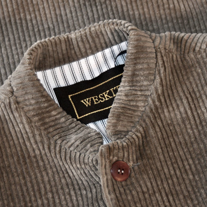 42" Classic Cut Waistcoat in Khaki Corduroy