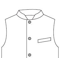 Cut Away Collar Sketch For Bespoke Weskit Gilet.
Made by Hand in London.
Entirely made in Great Britain.