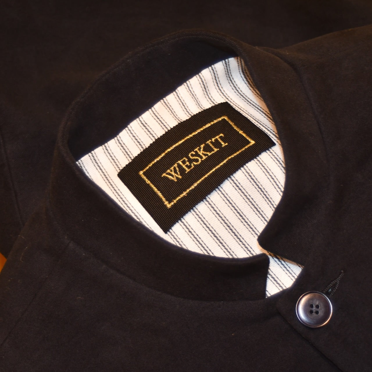 Classic Cut Waistcoat in Dark Navy Moleskin