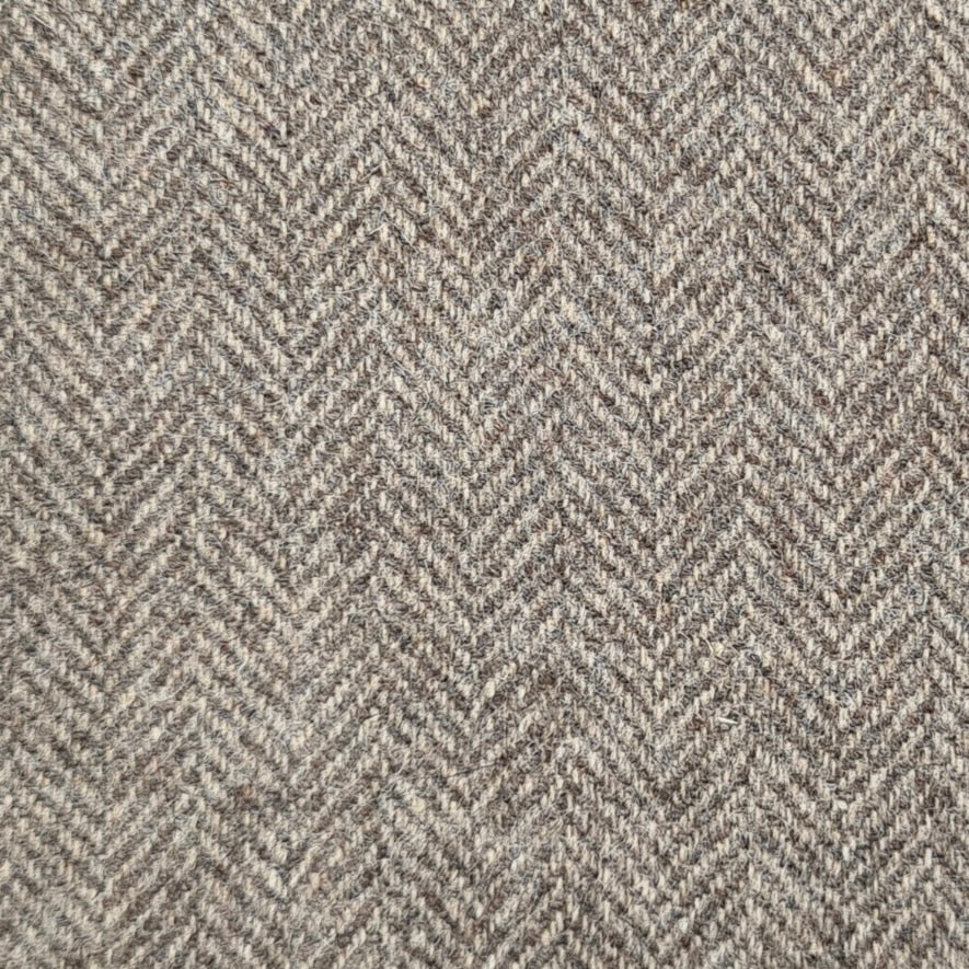 Classic Cut Fawn Herringbone Merino Flannel