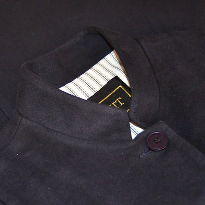 Ladies Longer Length Waistcoat in Navy Moleskin
