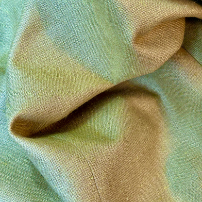Tailored Cut Waistcoat in Sepal Green Silk Matka