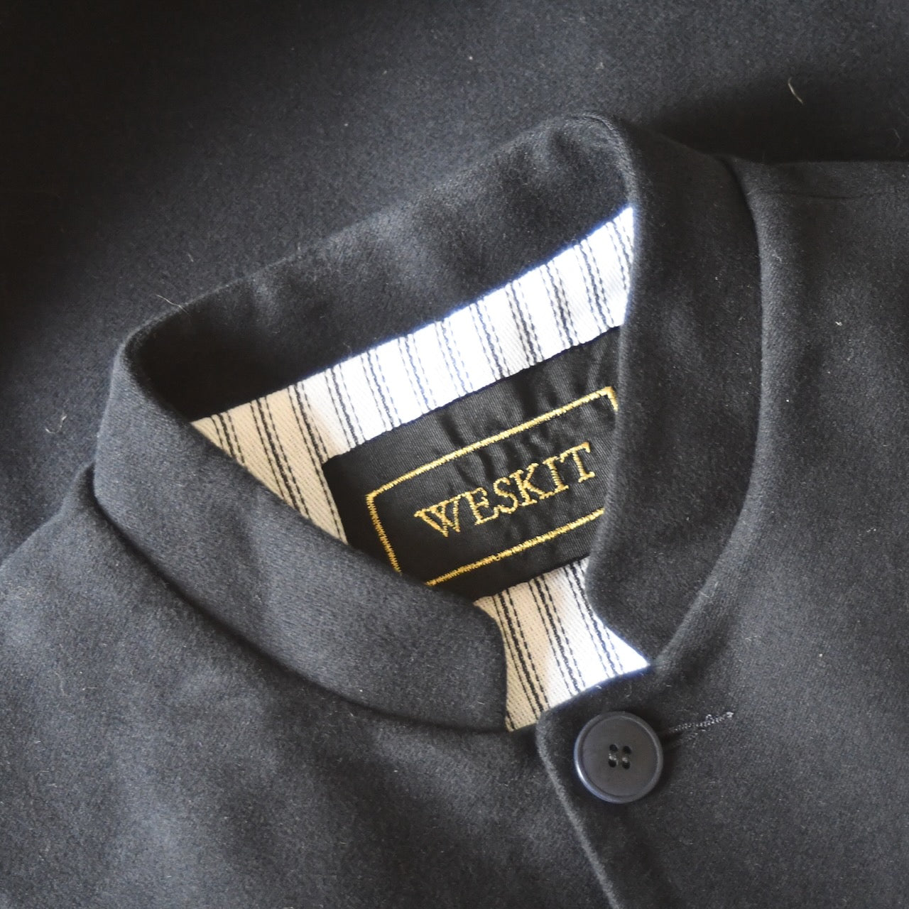 Classic Cut Waistcoat in Dark Navy Moleskin