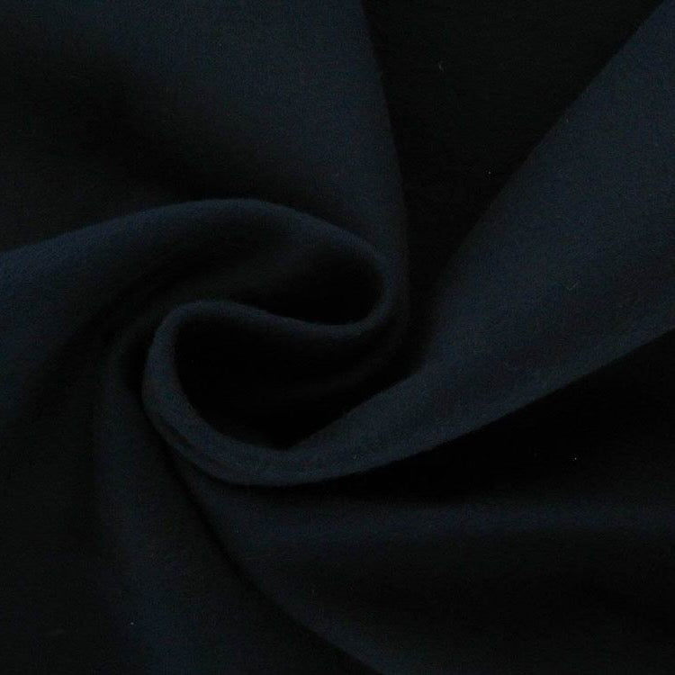 Bespoke Navy Moleskin Nehru Style Gilet - Fabric Close up.