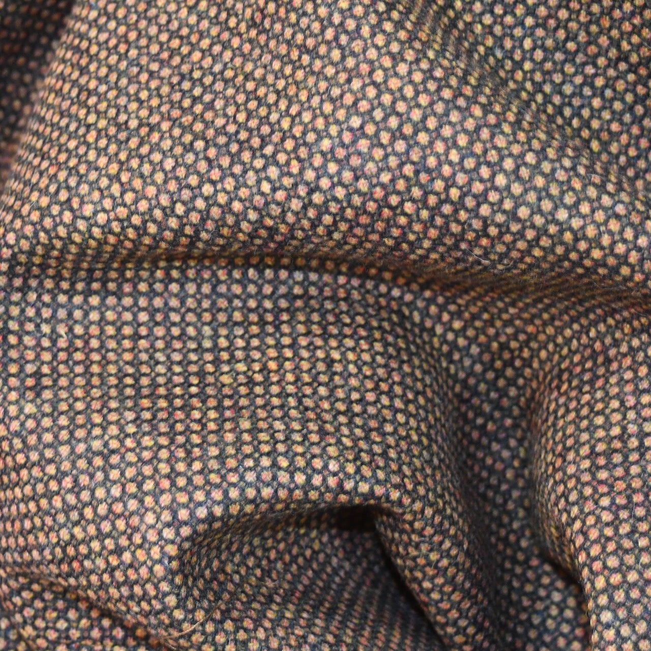 Tailored Cut Waistcoat in Orange Green Tiger Eye Tweed