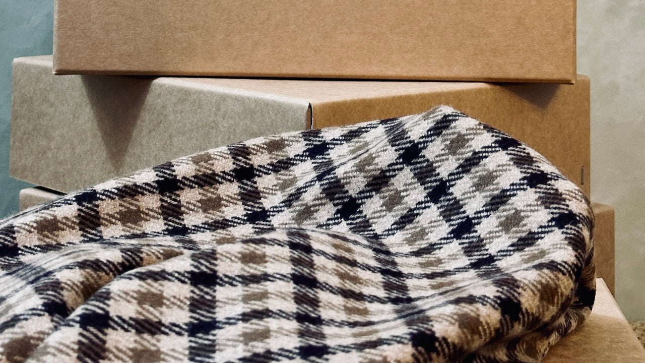 Handmade Stapled Compostable Boxes, Made in London for Weskit.