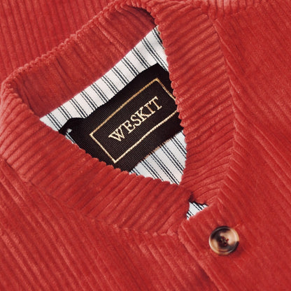 38" Tailored Waistcoat in Claret Corduroy