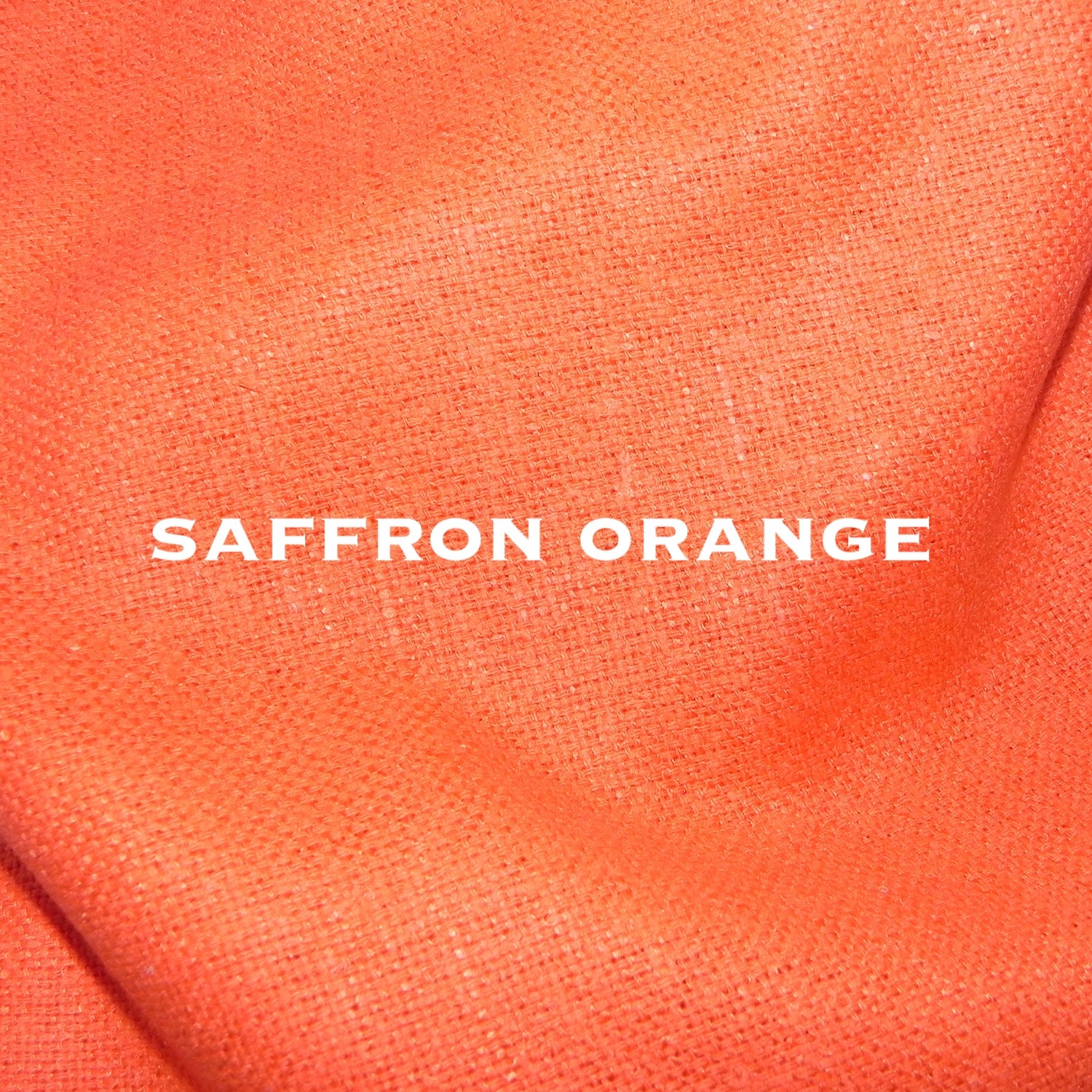 Bespoke Orange Coloured Summer weight Silk Matka Nehru Style Gilet - Fabric Close up.