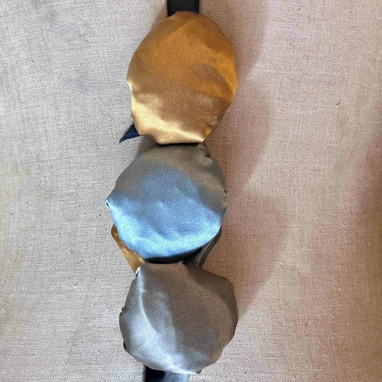 EdNerat Silk Linings showing different coluor choices. Silk Lined Gilets, handmade in London exclusively for Weskit.